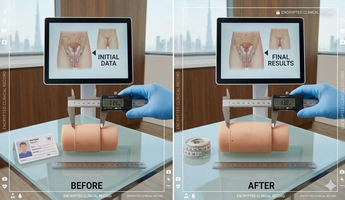 Penis enlargement in Dubai Before and After Photos